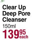Nivea Clear Up Deep Pore Cleanser-150ml Each