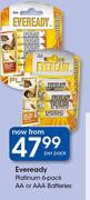 Everady Platinum 6-Pack AA Or AAA Battries-Per Pack