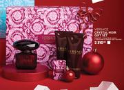 Versace Crystal Noir Gift Set 90ml EDT+100ml Body Lotion+100ml Bath & Shower Gel+5ml Mini