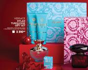 Versace Dylan Turquoise Gift Set 100ml EDT+100m Body Lotion+100ml Bath & Shower Gel+5ml Mini