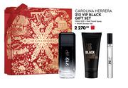 Carolina Herrera 212 VIP Black Gift Set 100ml EDP + 10ml Travel Spray + 100ml Shower Gel