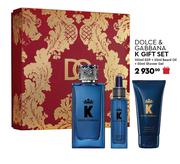 Dolce & Gabbana K Gift Set 100ml EDP + 25ml Beard Oil + 50ml Shower Gel
