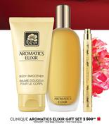 Clinique Aromatics Elixir Gift Set 100ml EDP + 75ml Body Smoother + 10ml Travel Spray