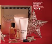 Michael Kors Gorgeous Gift Set 100ml EDP + 100ml Shower Gel + 100ml Body Lotion + 10ml Mini