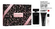 Narciso Rodriguez For Her Gift Set 100ml EDT + 50ml Body Lotion + 10ml Travel Spray
