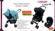 Titanium Baby Sioux Travel System Ocean/ Sable