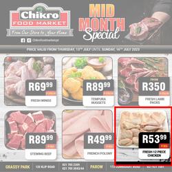 Chikro Food Market Grassy Park : Mid Month Specials (13 July - 16 July 2023), page 1
