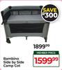 Bambino Side By Side Camp Cot