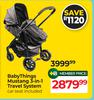 BabyThings Mustang 3-In-1 Travel System Incl Car Seat