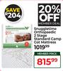 Snuggletime Orthopaedic 2 Stage Standard Camp Cot Mattress