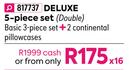 Flynn Deluxe 5 Piece Set (Double)