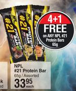 NPL #21 Protein Bar Assorted-65g Each