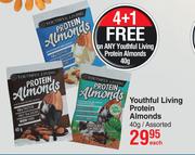 Youthful Living Protein Almonds Assorted-40g Each