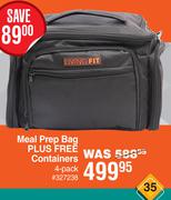 Meal Prep Bag Plus Free Containers-4 pack