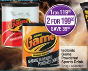 Isotonic Game Powdered Sports Drink Assorted-For 1 x 720g