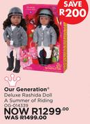 Our Generation Deluxe Rashida Doll A Summer Of Riding OG-014339