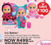 Cry Babies Assorted Loving Care Cry Babies IMC-907355, IMC-907348, IMC-904491-Each