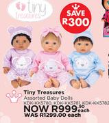 Tiny Treasures Assorted Baby Dolls KDK-KK5780, KDK-KK5781, KDK-KK5782-Each