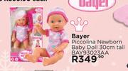 Bayer Piccolina Newborn Baby Doll 30cm Tall BAY93023AA