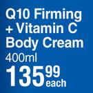 Nivea Q10 Firming + Vitamin C Body Cream-400ml Each