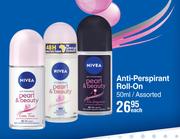 Nivea Anti Perspirant Roll On Assorted-50ml Each