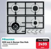Hisense 600mm 4-Burner Gas Hob