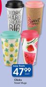 Clicks Travel Mugs-Each