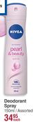 Nivea Deodorant Spray Assorted-150ml Each