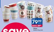 Clicks 4-Piece Mug Sets-Per Set