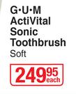 G.U.M ActiVital Sonic Toothbrush Soft-Each