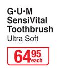 G.U.M SensiVital Toothbrush Ultra Soft-Each