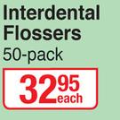Dentalmate Interdental Flossers-50 Pack Each