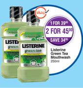 Listerine Green Tea Mouthwash-For 2 x 250ml