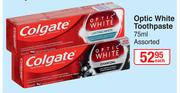 Colgate Optic White Toothpaste Assorted-75ml Each