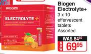 Biogen Electrolyte+ 3 x 10 Effervescent Tablets Assorted