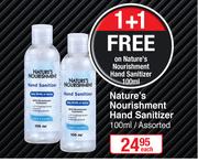 Nature's Nourishment Hand Sanitizer Assorted-100ml