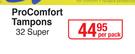 Stayfree Pro Comfort Tampons 32 Super-Per Pack