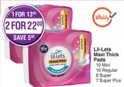 Lil-Lets Maxi Thick Pads-For 1