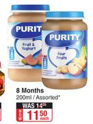 Purity 8 Months Assorted-200ml Each