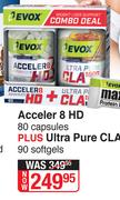 Evox Acceler 8 HD 80 Capsules Plus Ultra Pure CLA 90 Softgels