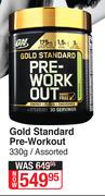 On Gold Standard Pre Workout Assorted-330g