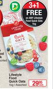 Lifestyle Food Quick Oats Assorted-1Kg Each