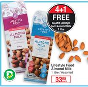 Lifestyle Food Almond Milk Assorted-1L Each