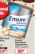 Ensure Nutritional Supplement Assorted-400g