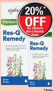 Vitaforce Res Q Remedy Drops-50ml