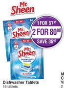 Dishwasher Tablets 16 Tablets-For 2