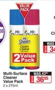 Mr Sheen Multi Surface Cleaner Value Pack-2 x 275ml