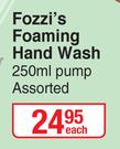 Fozzi's Foaming Hand Wash Pump Assorted-250ml Each