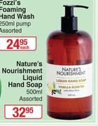 0Nature's Nourishment Liquid Hand Soap Assorted-500ml