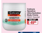 Cuticura Sensitive Ultra Hydration Body Creme Assorted-450ml